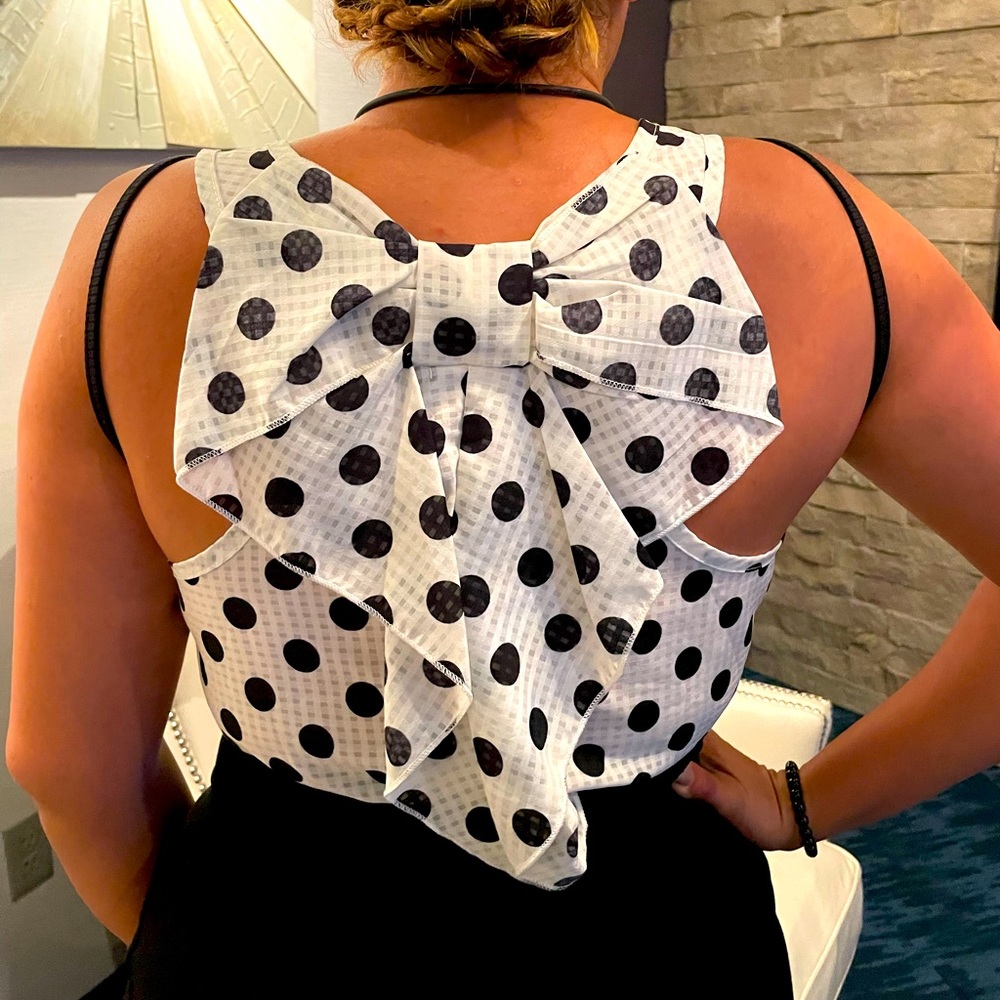 Bow Back Tank Top w/ Head Band- BRAND NEW - Picture 4 of 5